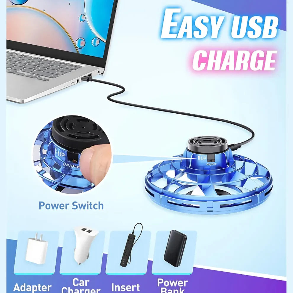 Flying Orb Spinner,UFO Flying Spinner Toy,Hand Controlled Boomerang Hover Spinner,Flying Spinner with Endless Tricks,Cool Toys Gifts