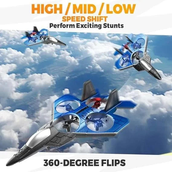 Remote Control RC Planes for Kids, RC Airplane Fighter Jet with Light, 360° Flip Fighter Jet Toys, Stunt Roll, Airplane Toy