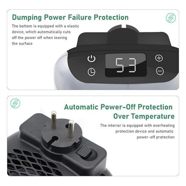 Handy Heater Turbo 800 Wall Outlet Small Space Heater