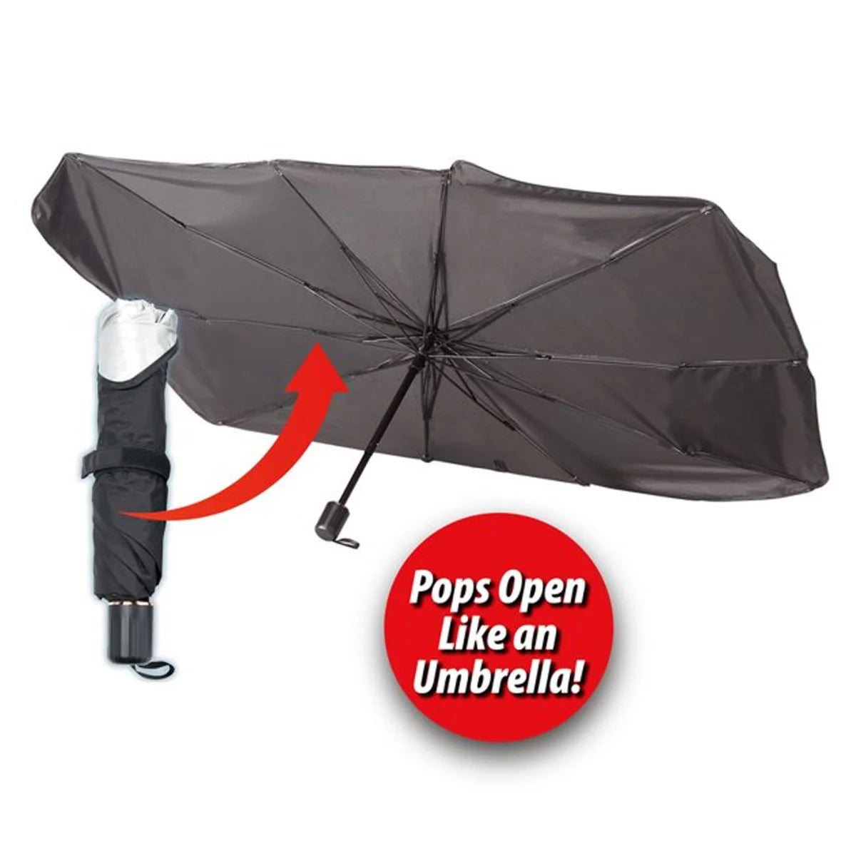 Foldable Car Windshield Sunshade for Heat & UV Protection – Compact Sun Blocker for Front Windshield (1 Pc)